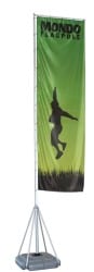 Advertising Banner With a Stand
