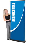 35.5" x 83.25" Double-sided Roll-up Banner stand displays