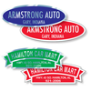 Custom auto dealer stickers