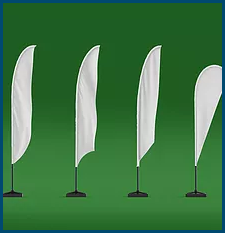 Teardrop banners