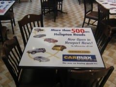 Custom Advertising Table Decals