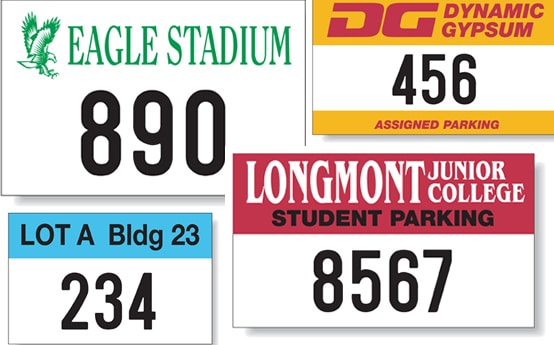 Parking Permit Reflective Decals