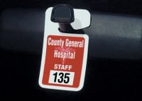 Custom parking permit tags