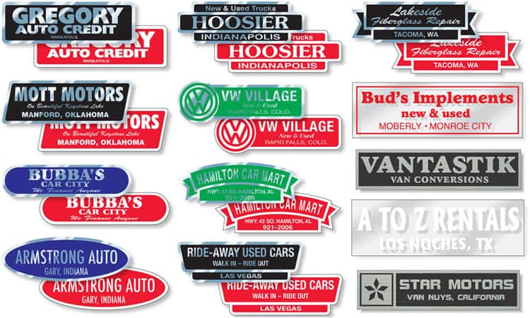 Custom Wholesale Car, Vehicle, Truck, Auto Dealer Stickers Decals