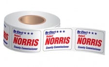 on-roll bumper labels