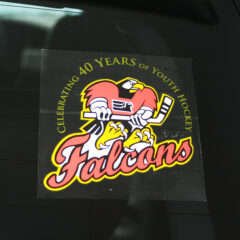 Sports team window cling