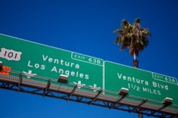 freeway sign directional lamps lighted signage