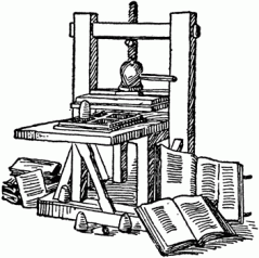 printing press by gutenberg