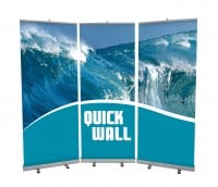 retractable pull roll up wall banner displays