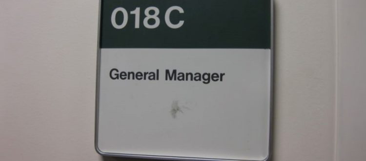 General Manager Signage