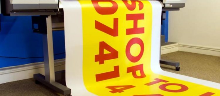 Large format banner printing