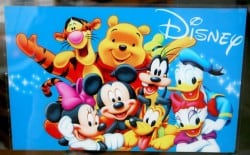 Disney cartoon static cling for walls