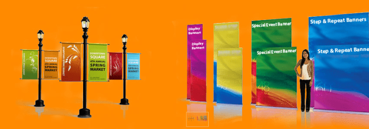 vinyl banner stands