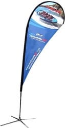 teardrop flag with stand