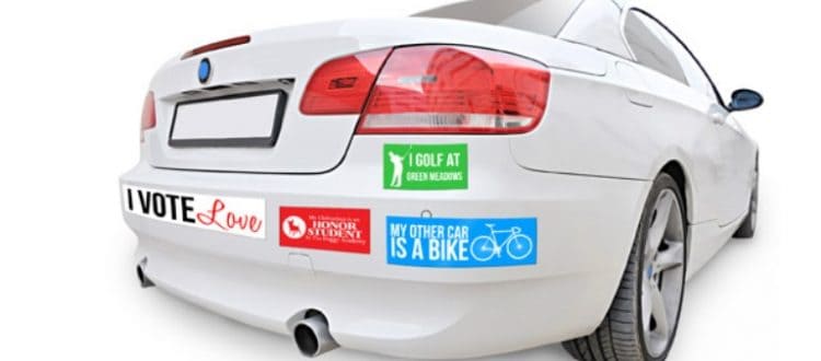 Funny Avon Lady Novelty Decal | White Vinyl Bumper Sticker For Car Or Truck | 10175