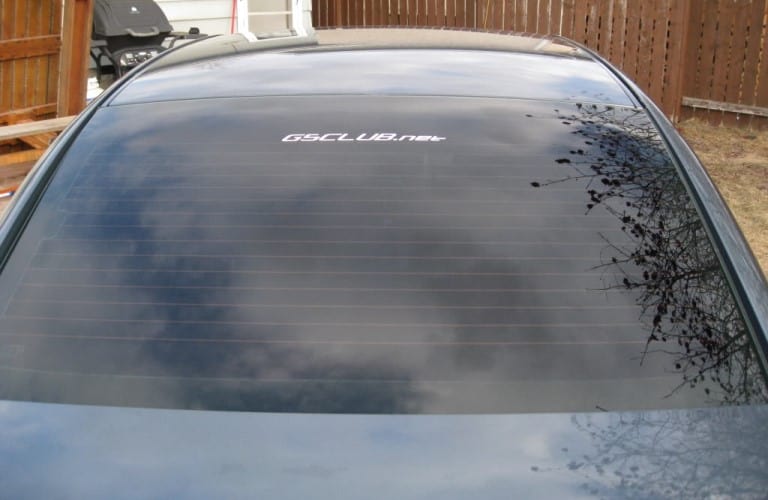 Removing Reflective Stickers Off License Plates, & Car Decals on Defroster  Lines