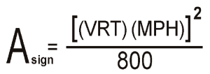 Second Formula of Sign Area Calculation