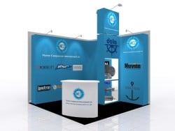 Trade Show graphic booth for marine supplies