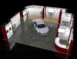 Trade show Booth for Cars