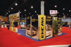 Trade show booth banners