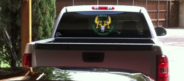 Pickup truck window decal