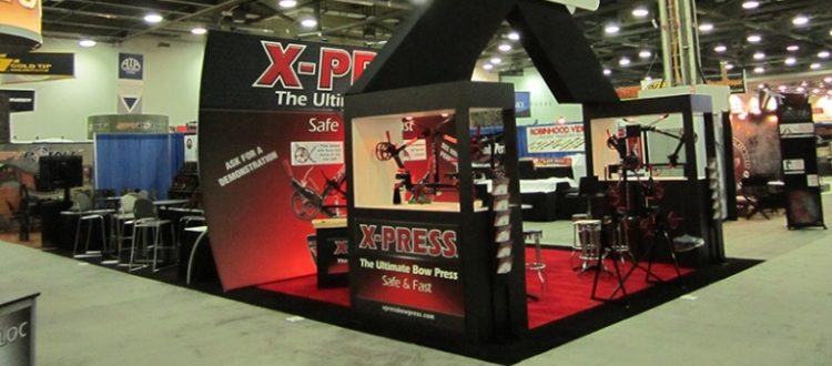 dye sublimated fabric trade show display