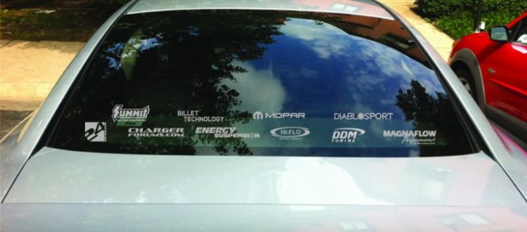 custom rear window stickers