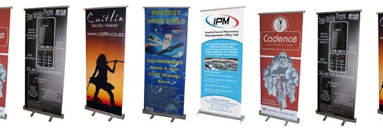 Custom roll up banner stands