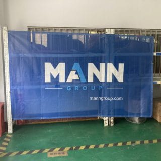 Mesh vinyl banner