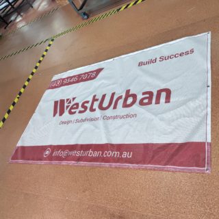 Mesh vinyl banner