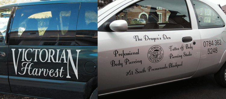 Vinyl Vehicle Lettering