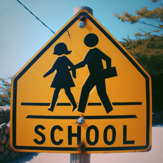 School Zone Crossing Signs