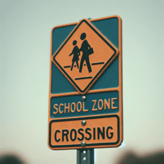 School Zone Crossing Signs