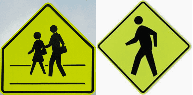 School Zone Crossing Signs 