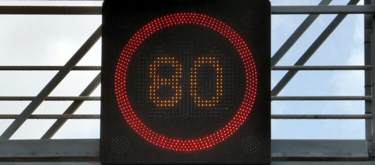 Illuminated Speed Limit Signs
