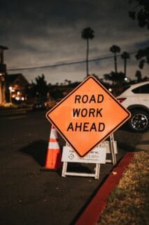 Portable Road Work Signs